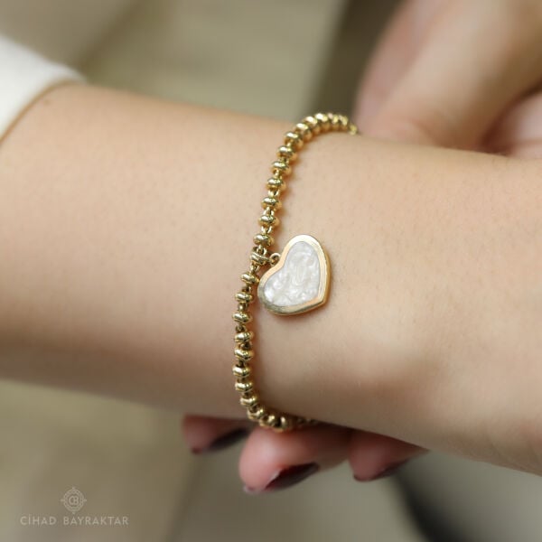 Cetaş Love&Heart Altın Bileklik