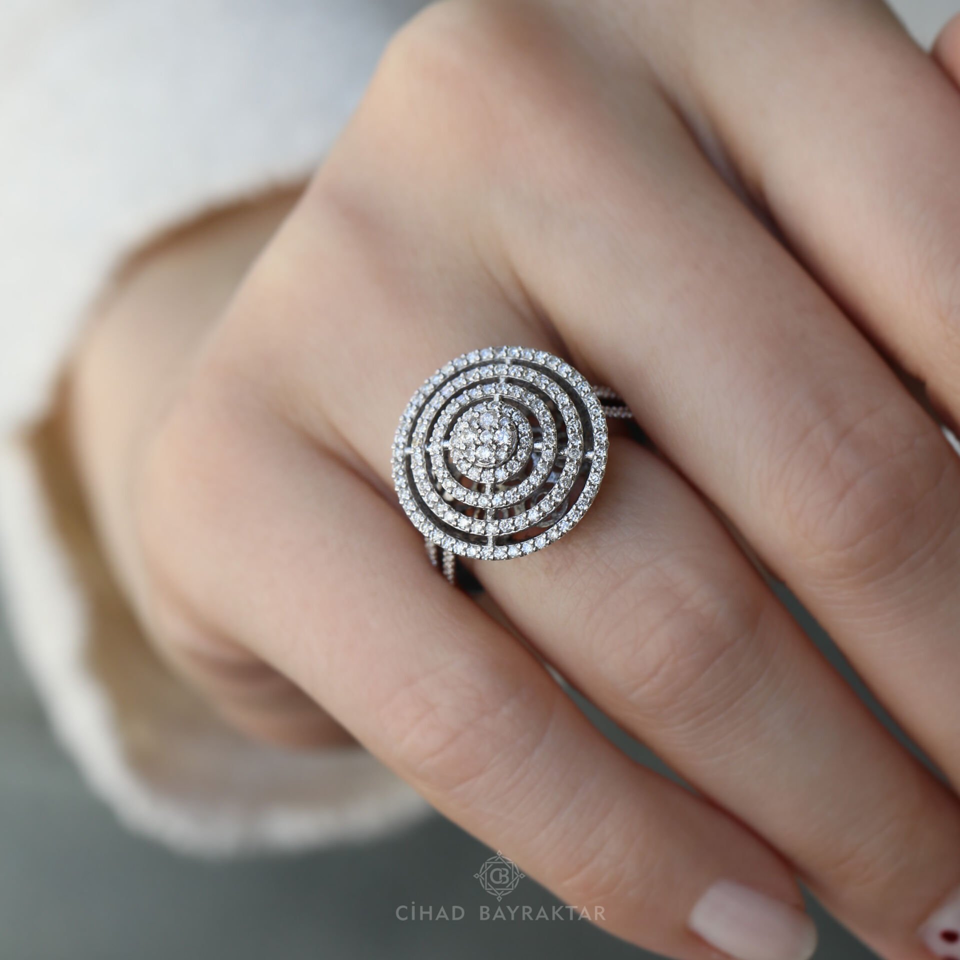 0,90 ct Pırlanta Baget Yüzük