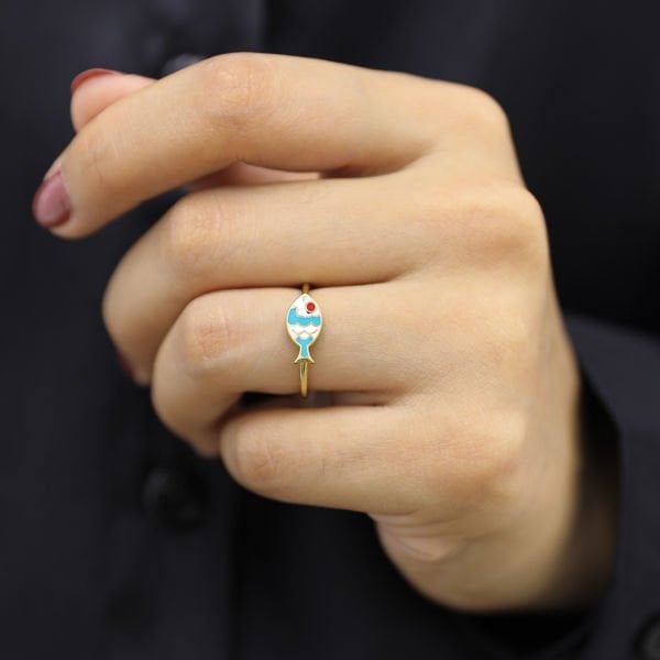 Balık Figürlü Çıtır Yüzük