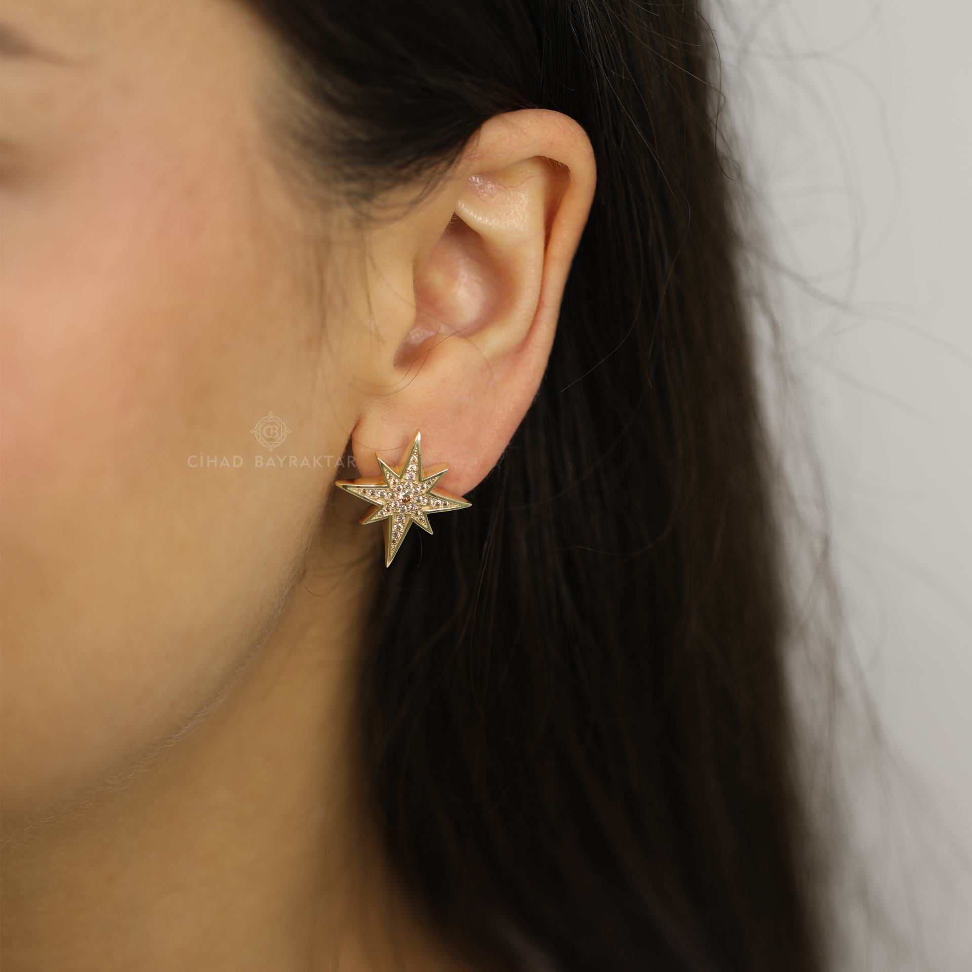 Kutup Yıldızı Küpe