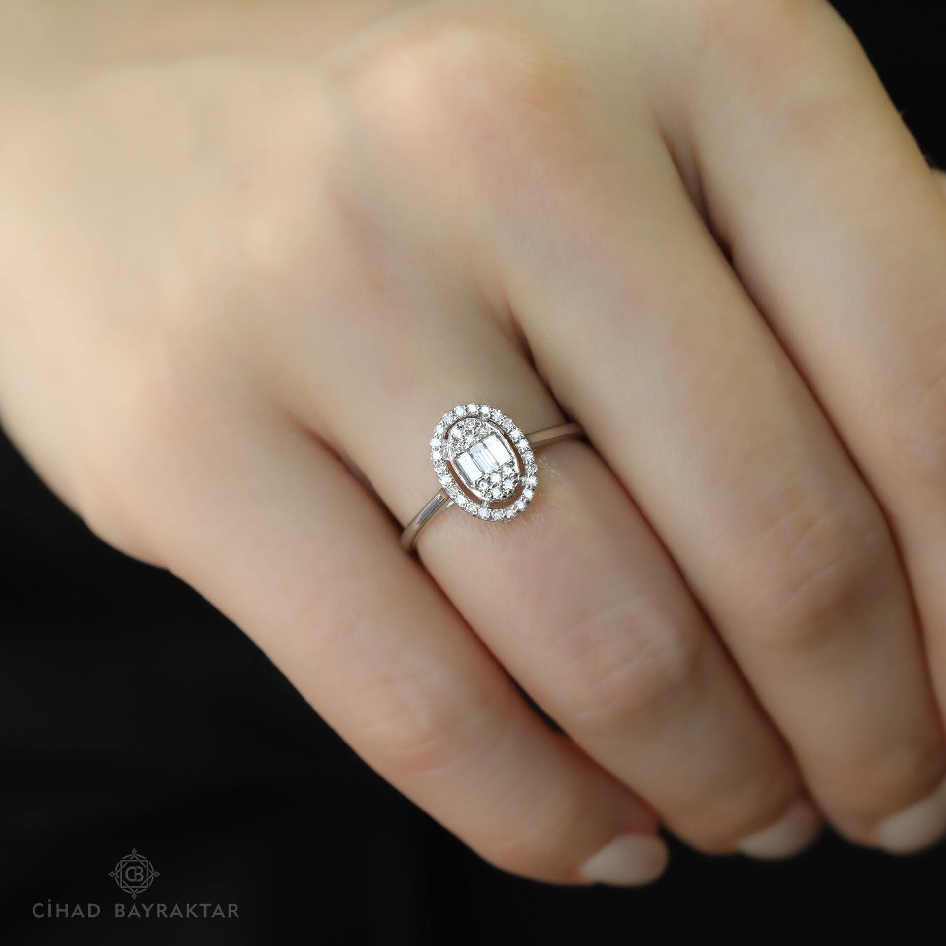 0.31 ct Pırlanta Baget Yüzük