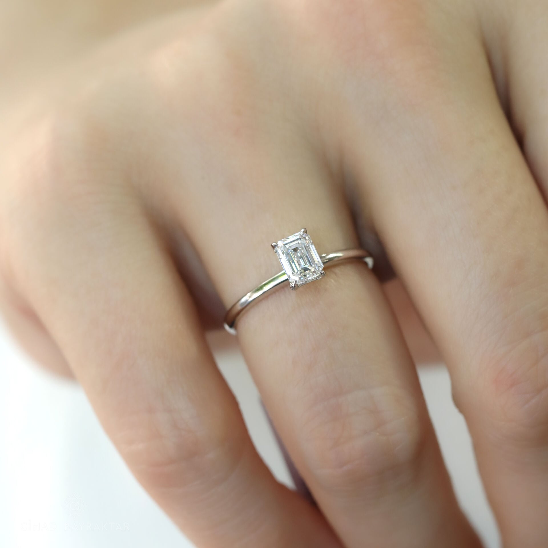 0.71 ct Baget Kesim Pırlanta Yüzük
