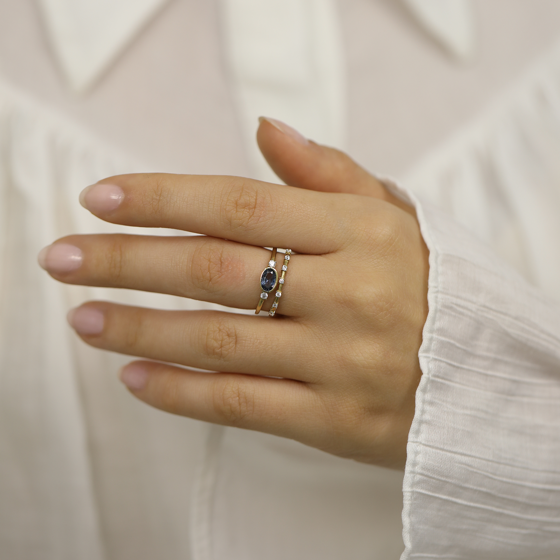 Mavi Taşlı Yüzük