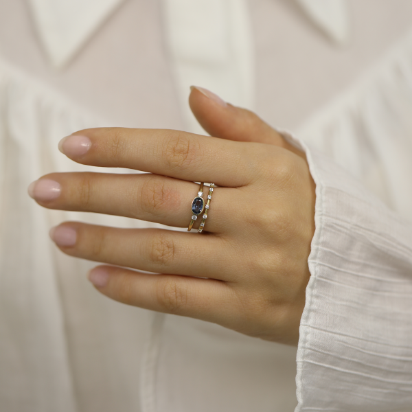 Mavi Taşlı Yüzük