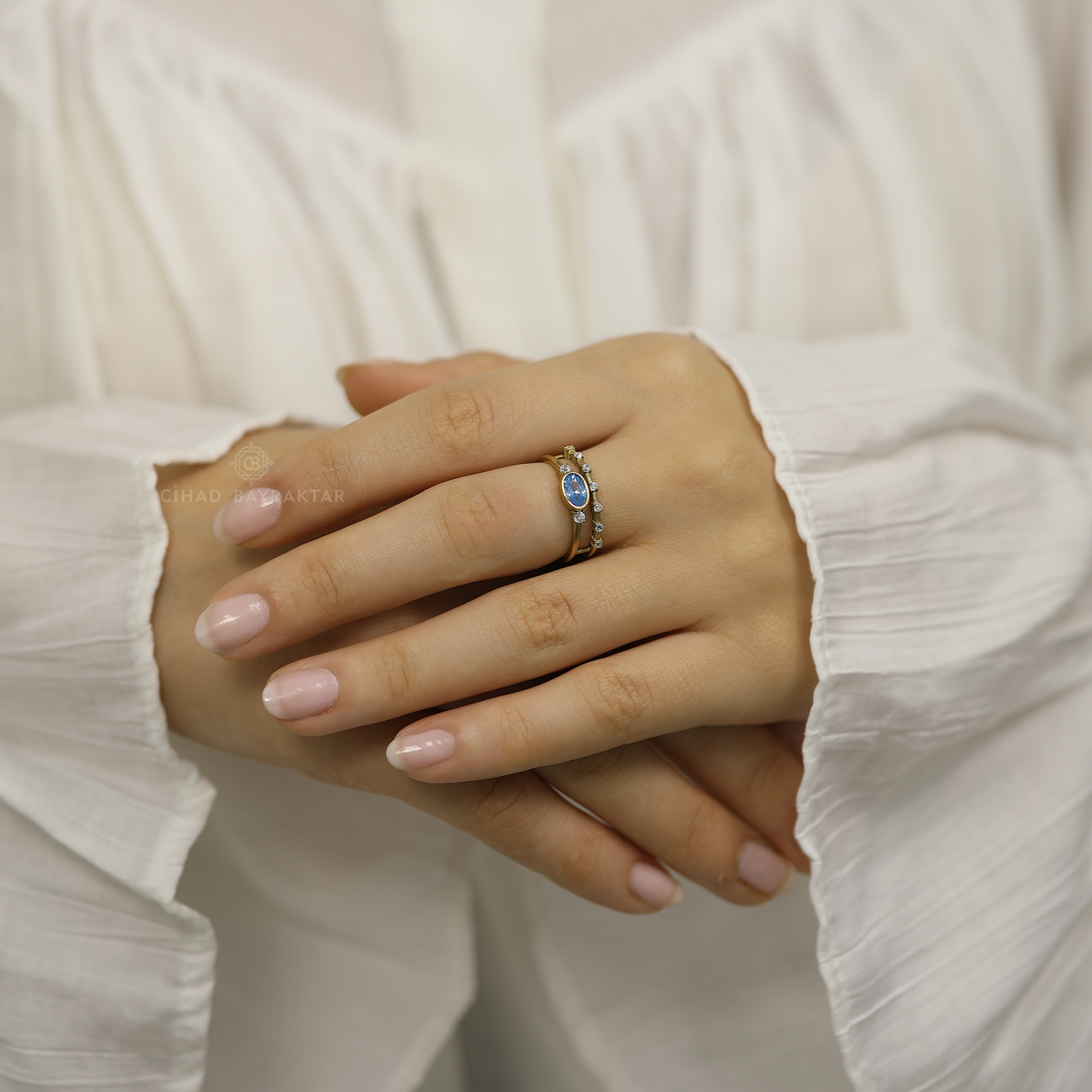 Mavi Taşlı Yüzük