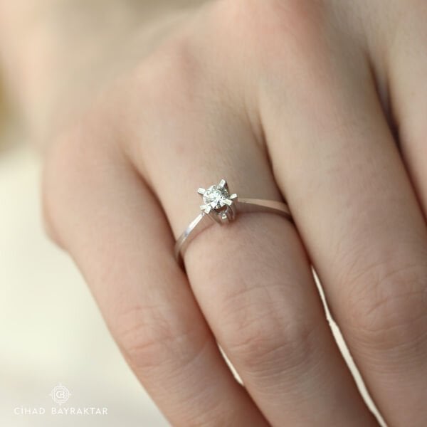 0,25 ct Pırlanta Tektaş Yüzük
