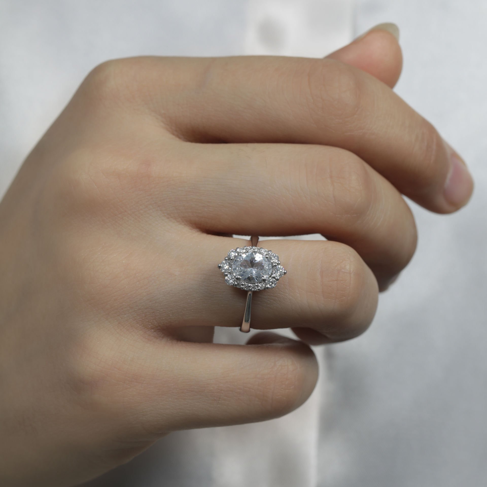 0,37 Karat Morganite Pırlanta Yüzük