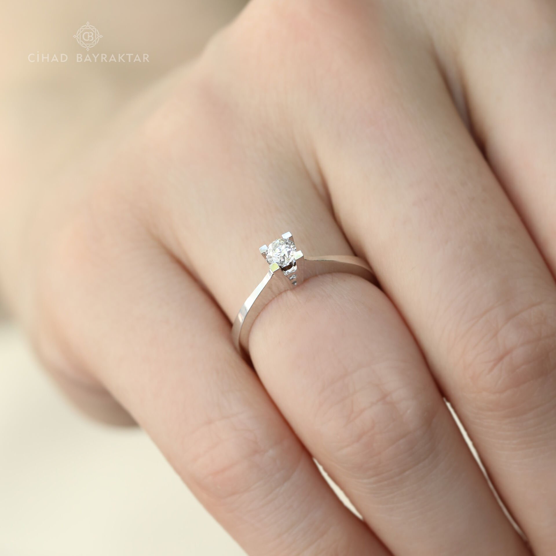 0,22 ct Pırlanta Tektaş Yüzük