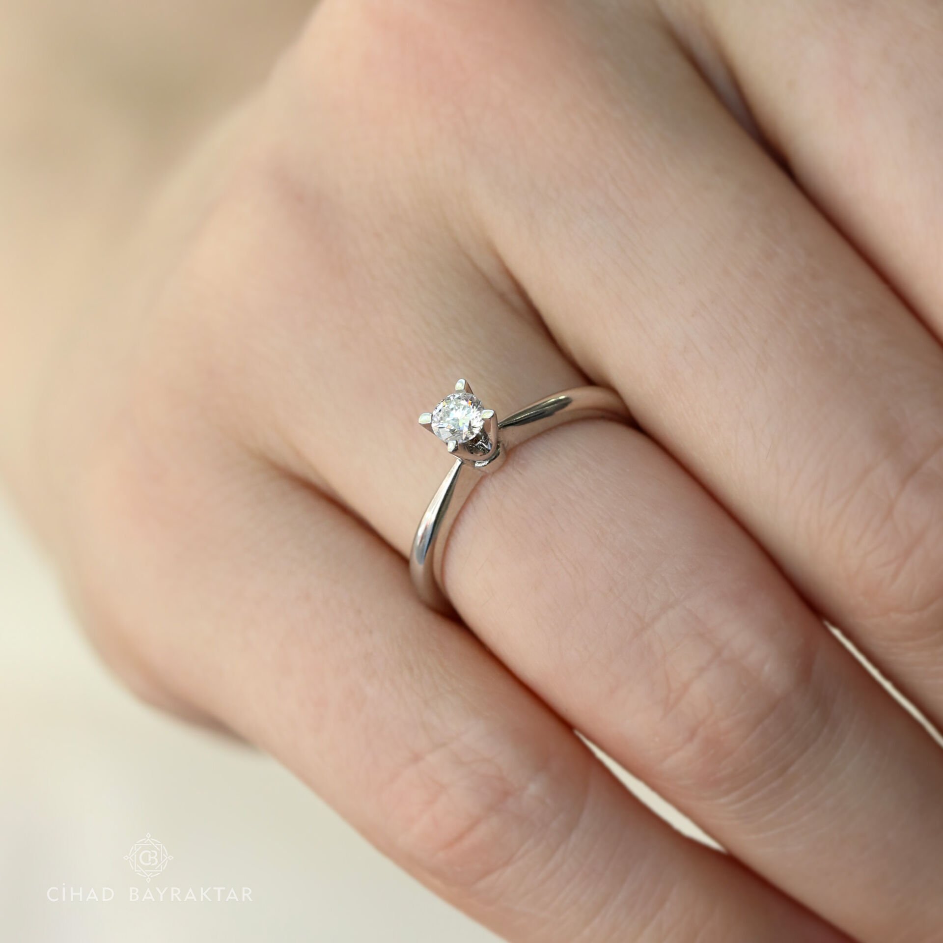 0,21 ct Pırlanta Tektaş Yüzük