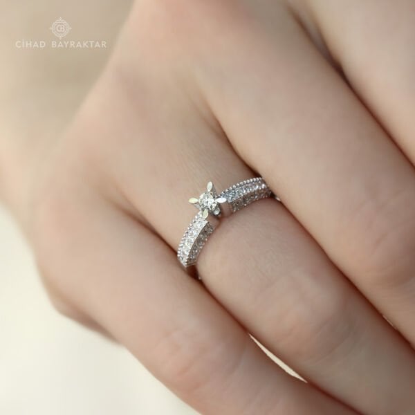 0,46 ct Pırlanta Tektaş Yüzük
