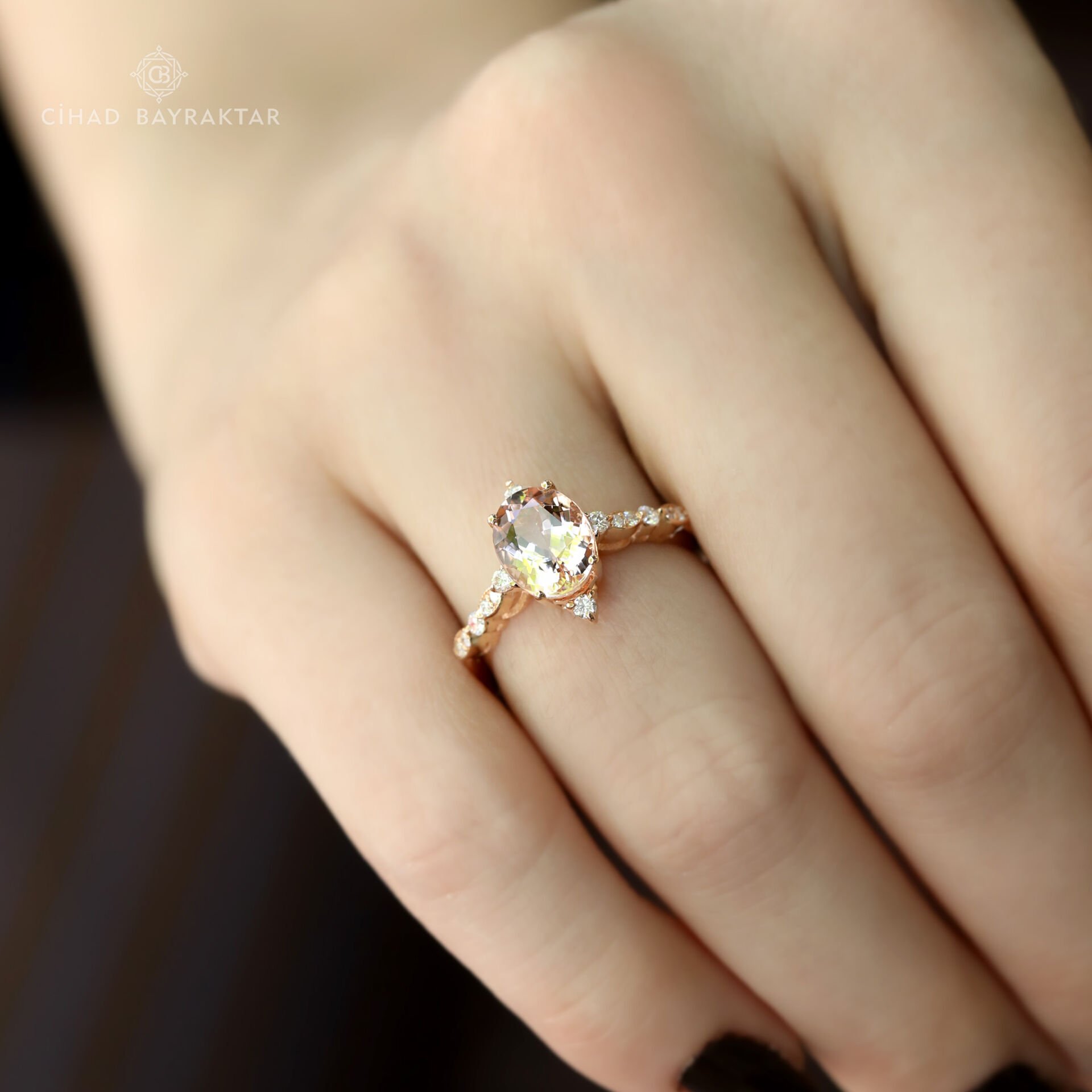 Morganite Pırlanta Yüzük