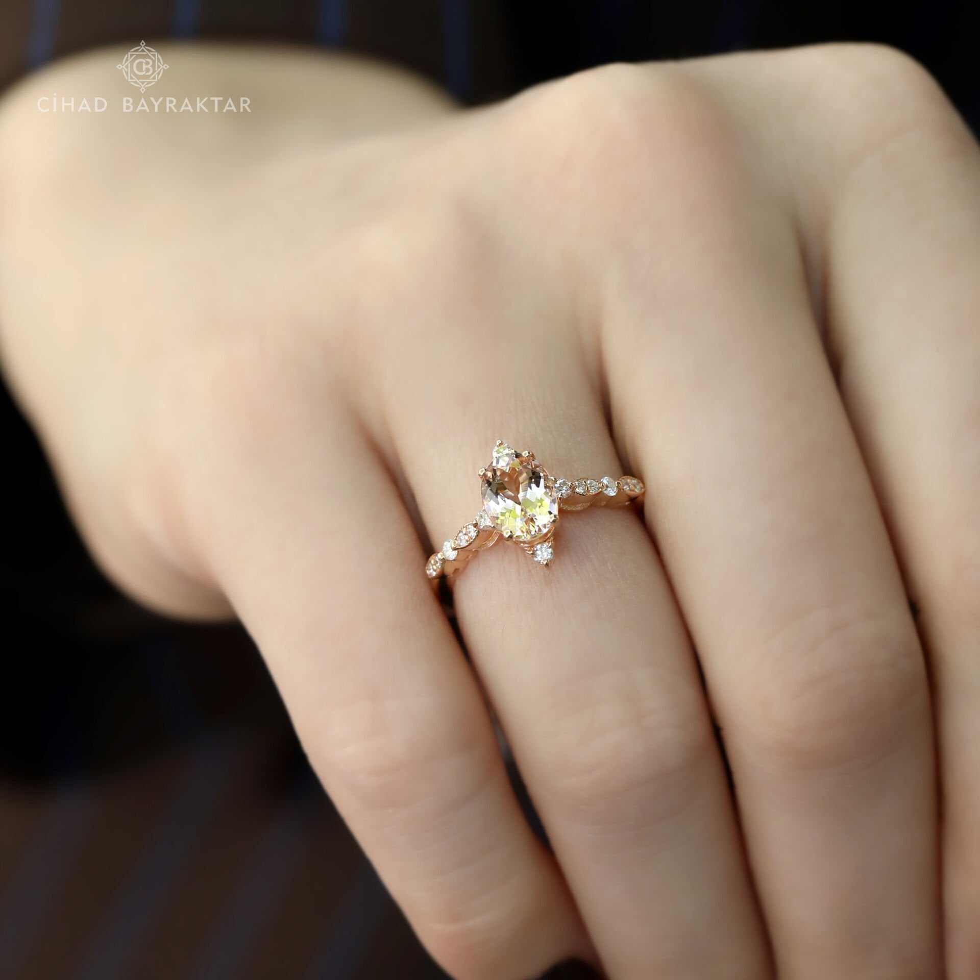 Morganite Pırlanta Yüzük