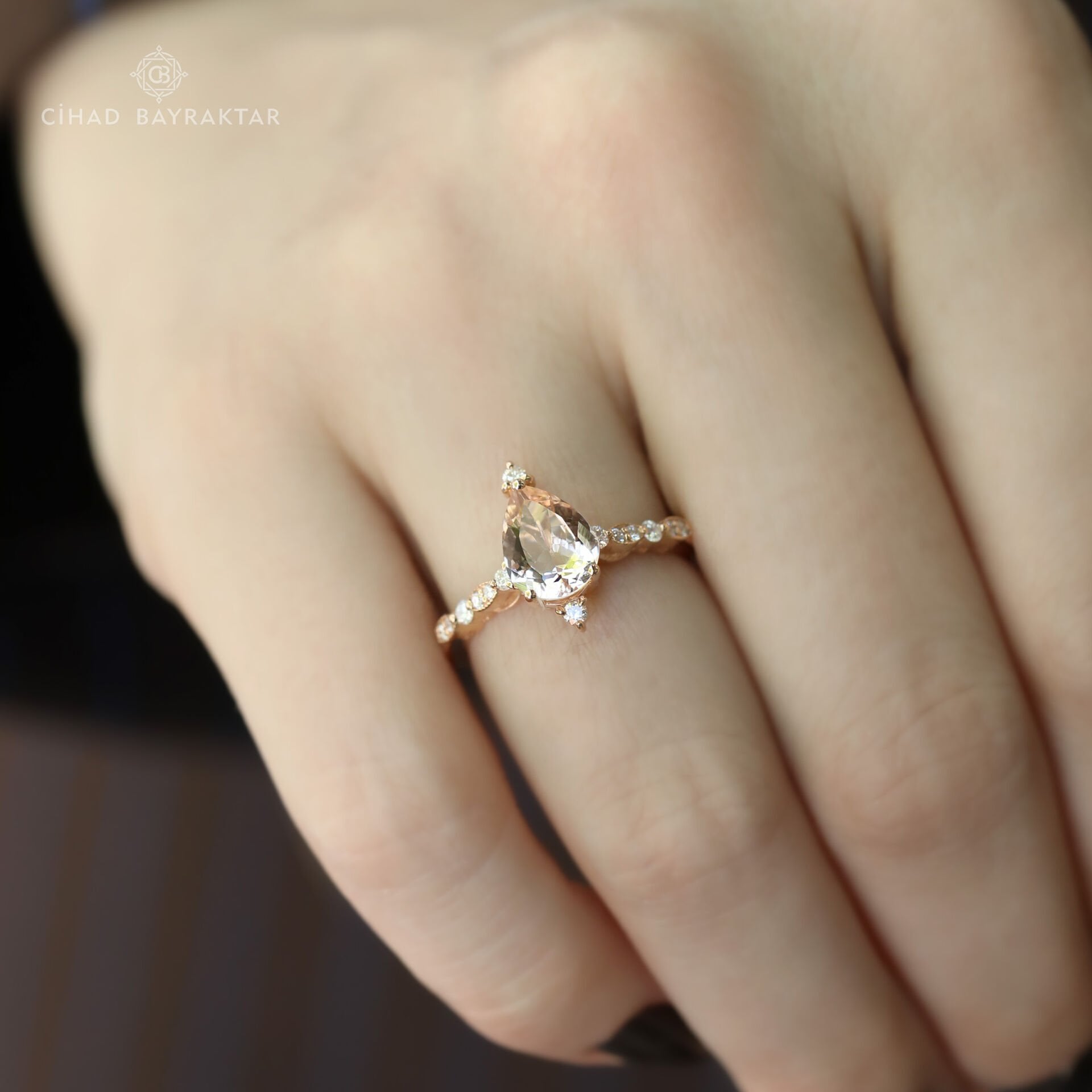 Morganite Pırlanta Yüzük