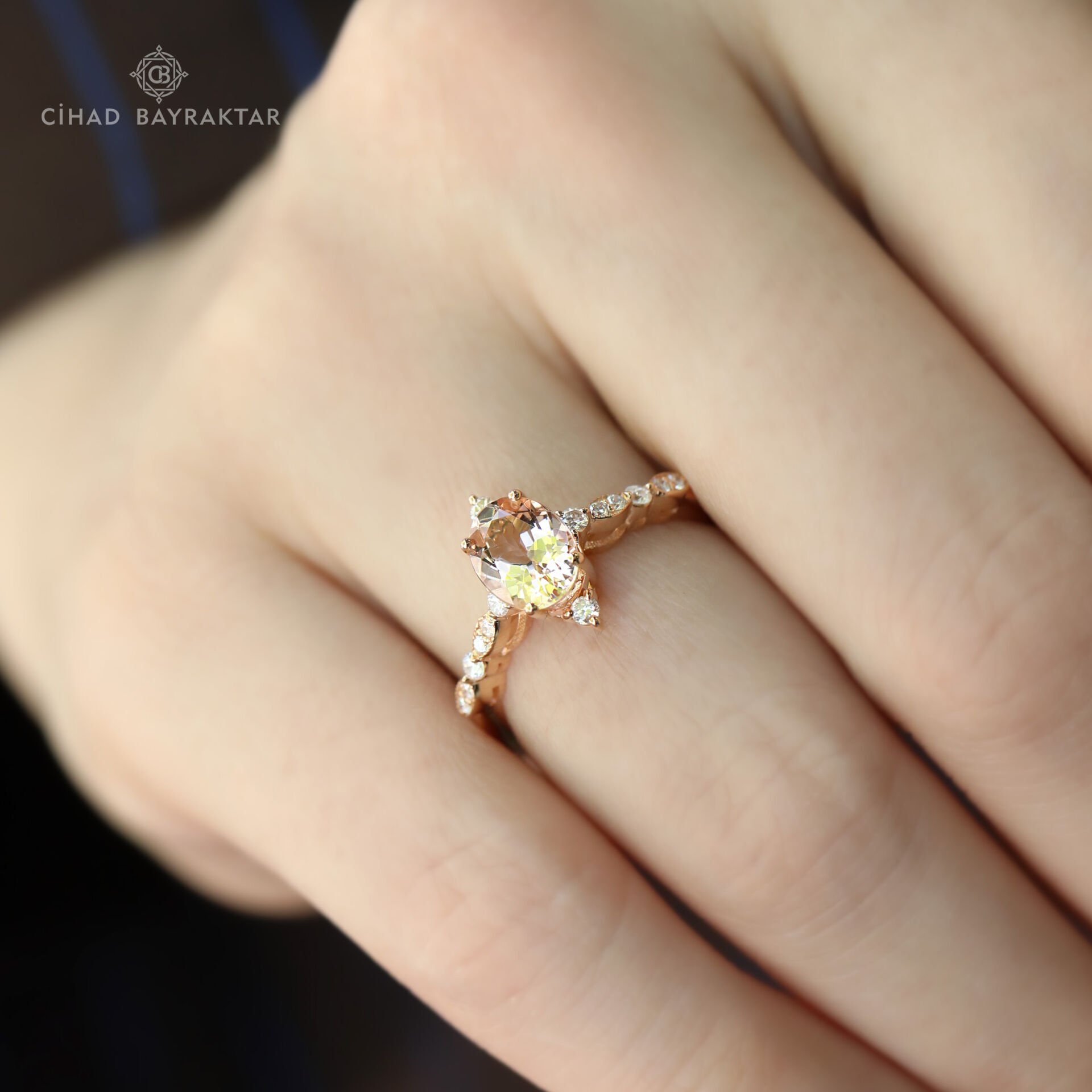 Morganite Pırlanta Yüzük