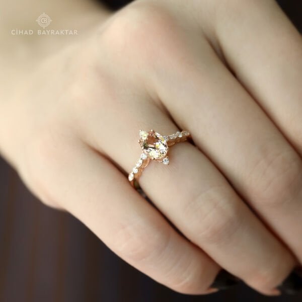 Morganite Pırlanta Yüzük