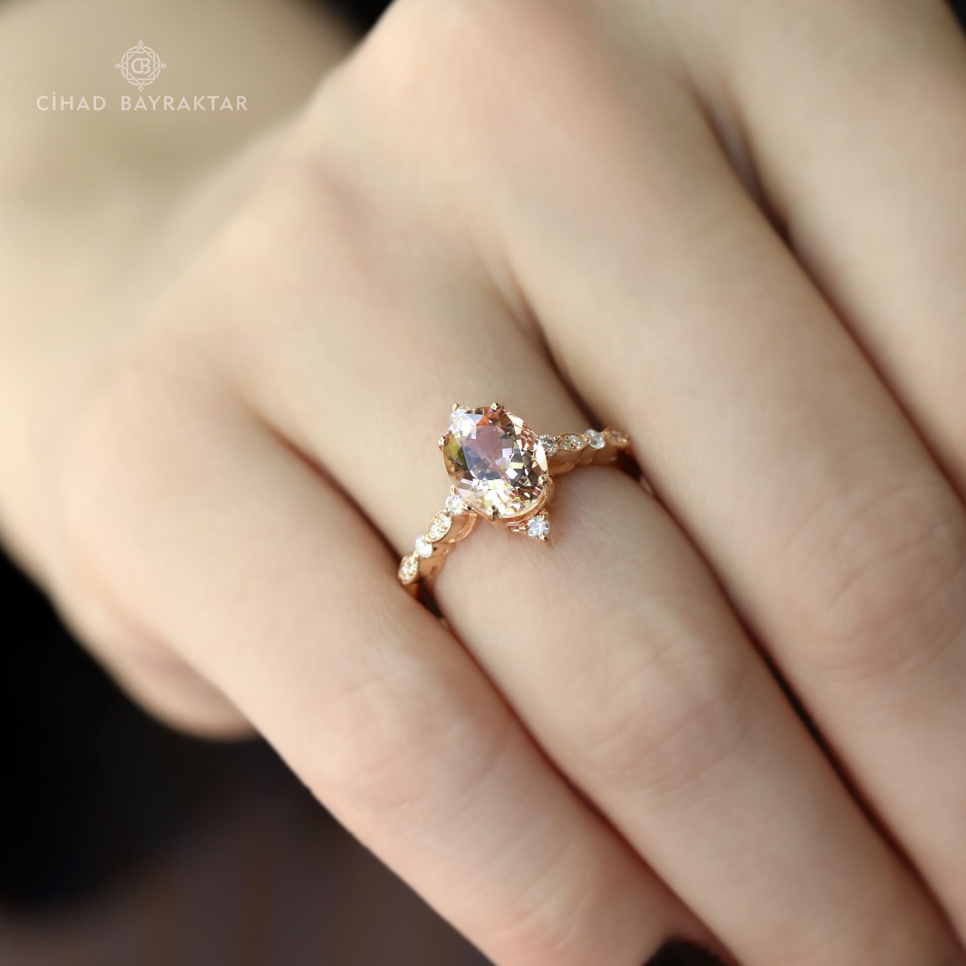 Morganite Pırlanta Yüzük