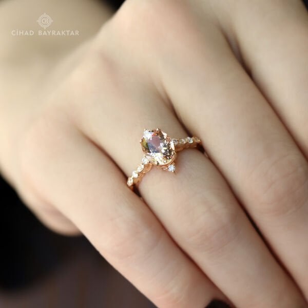 Morganite Pırlanta Yüzük