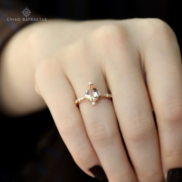 Morganite Pırlanta Yüzük