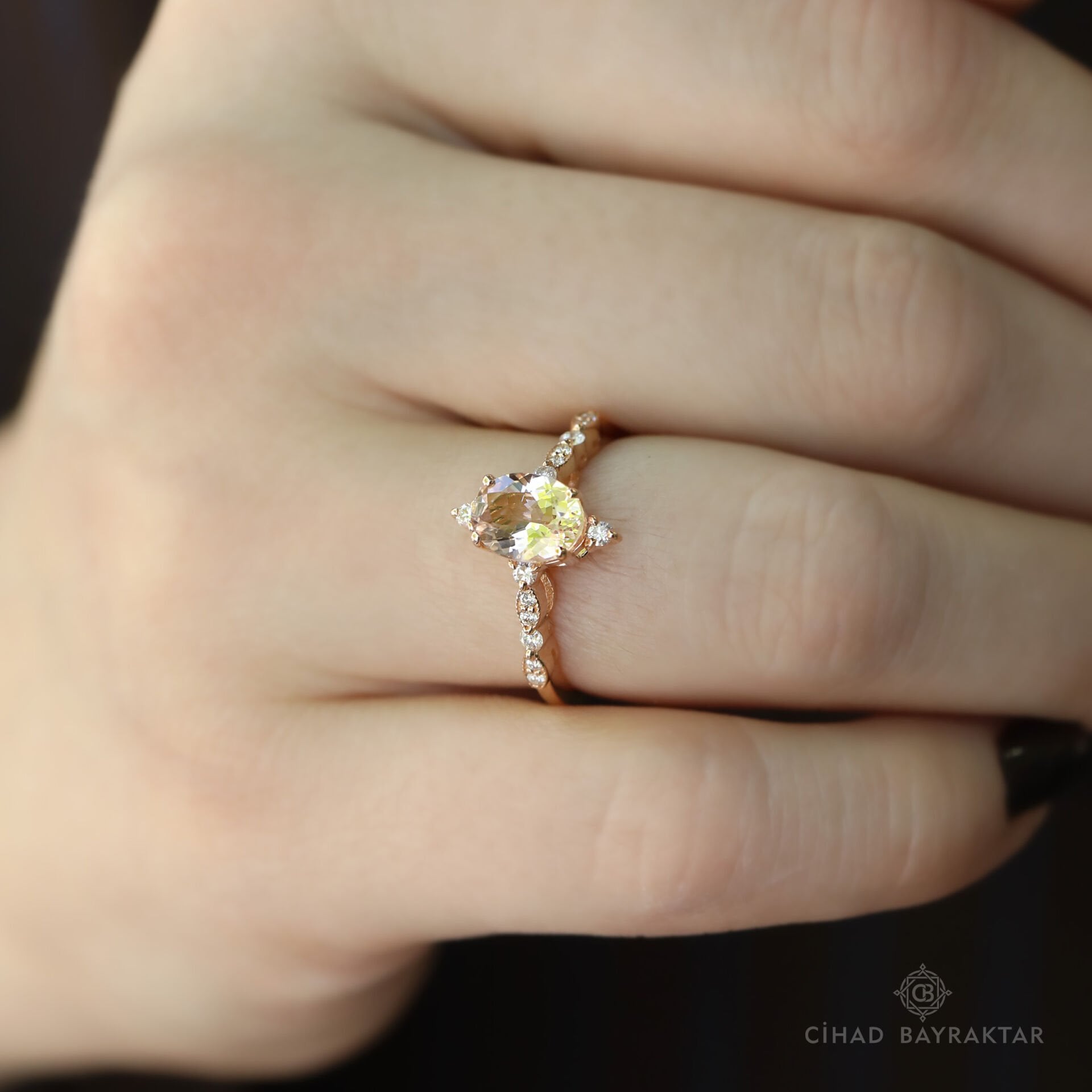 Morganite Pırlanta Yüzük