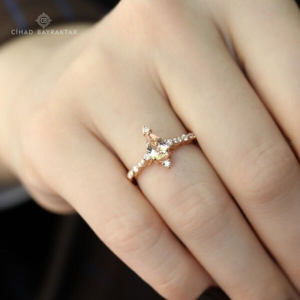 Morganite Pırlanta Yüzük