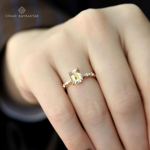 Morganite Pırlanta Yüzük