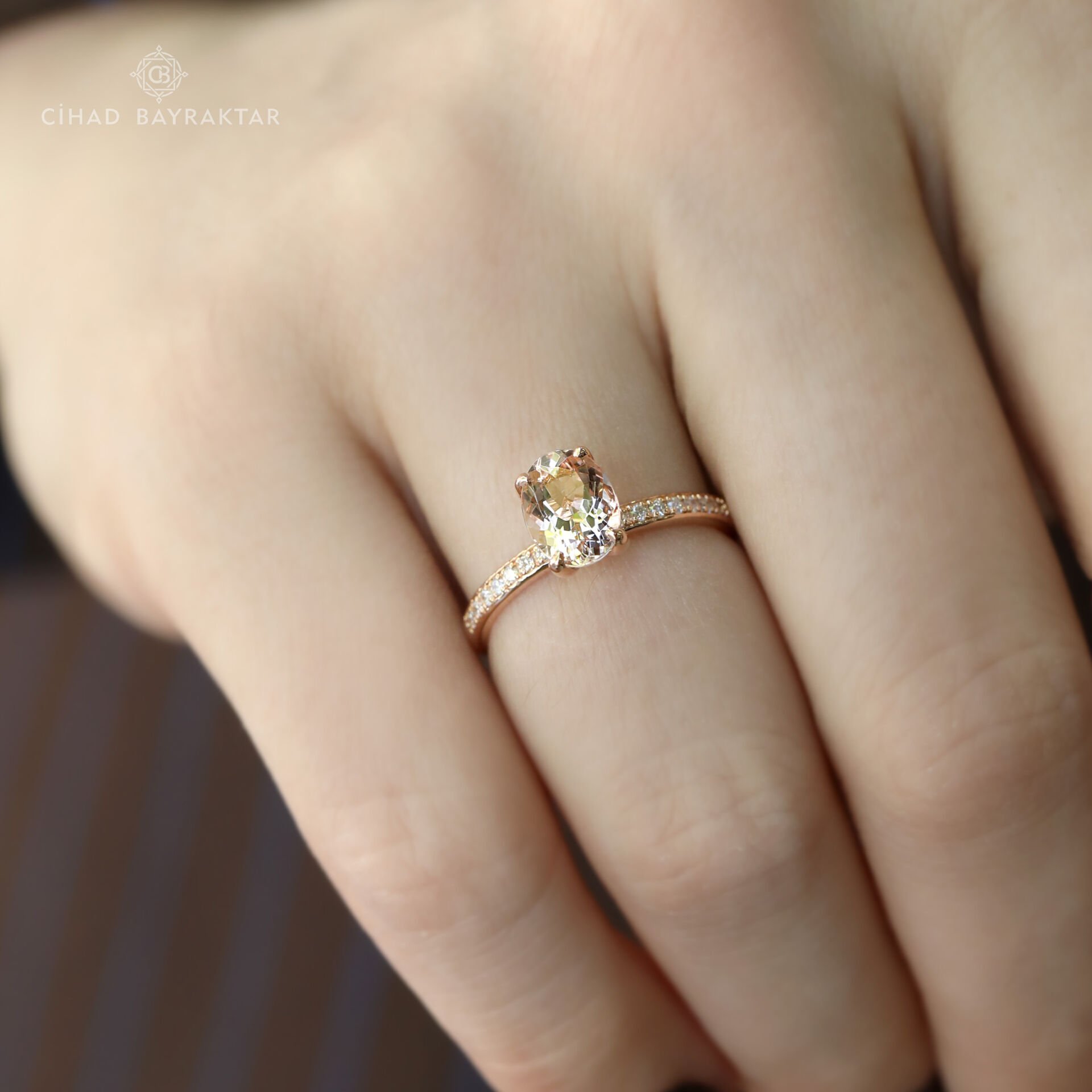Morganite Pırlanta Yüzük