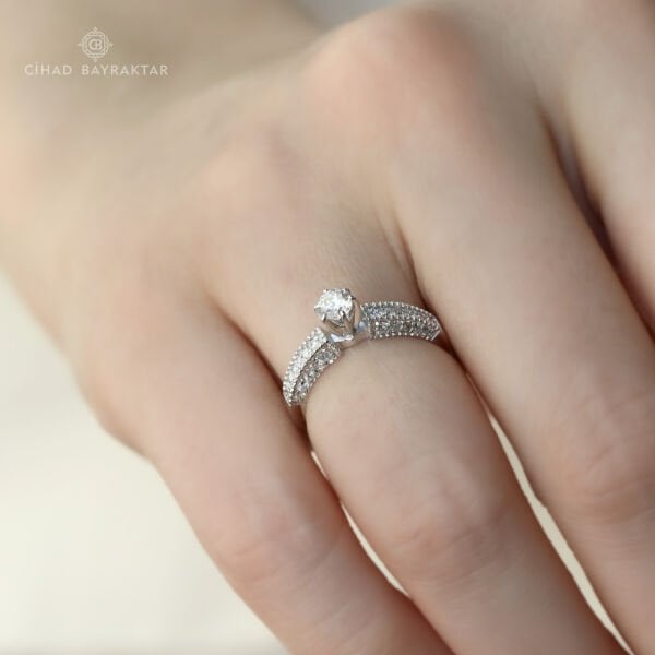 0,58 ct Pırlanta Tektaş Yüzük