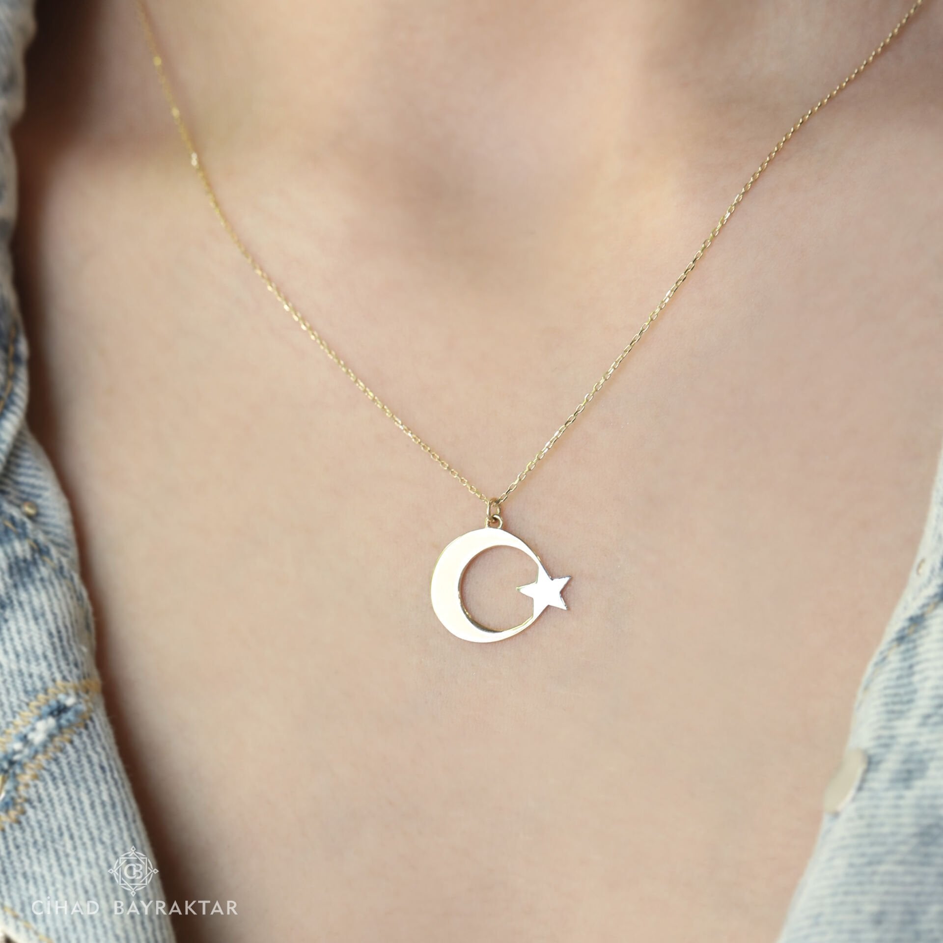 Ay Yıldız Altın Kolye
