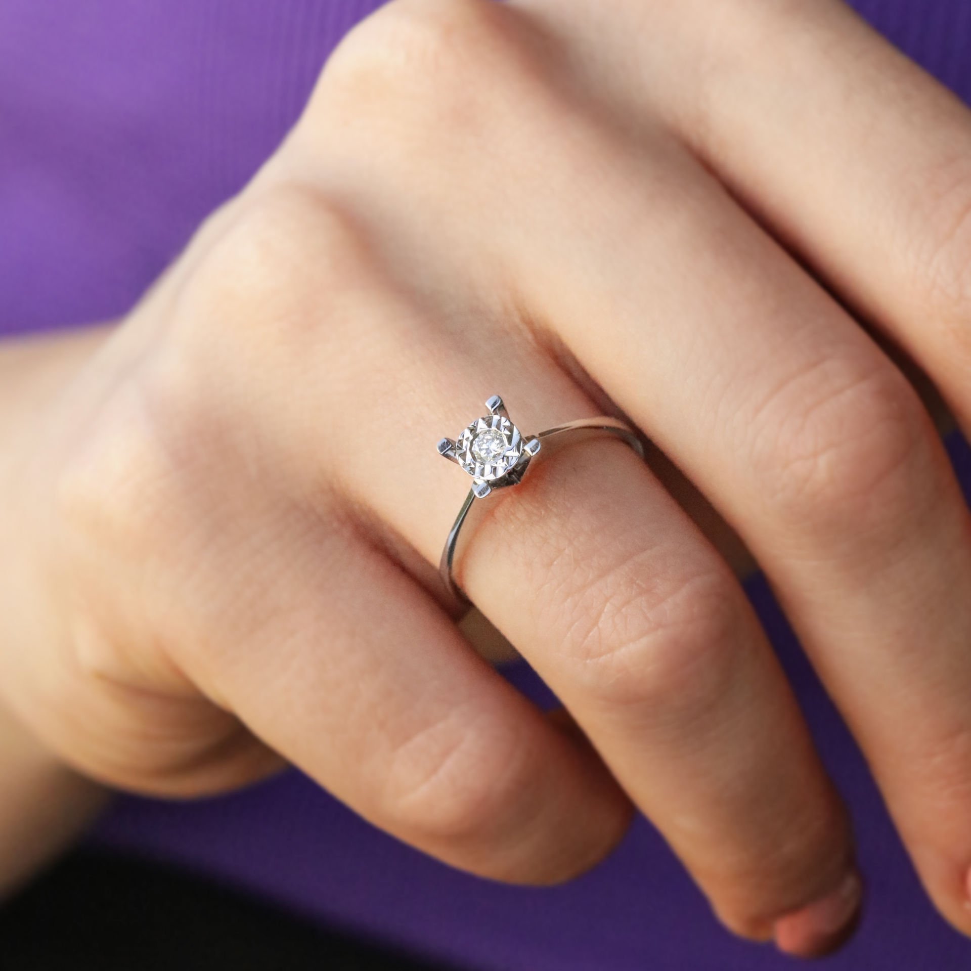 0,10 Ct. Tektaş Pırlanta Yüzük