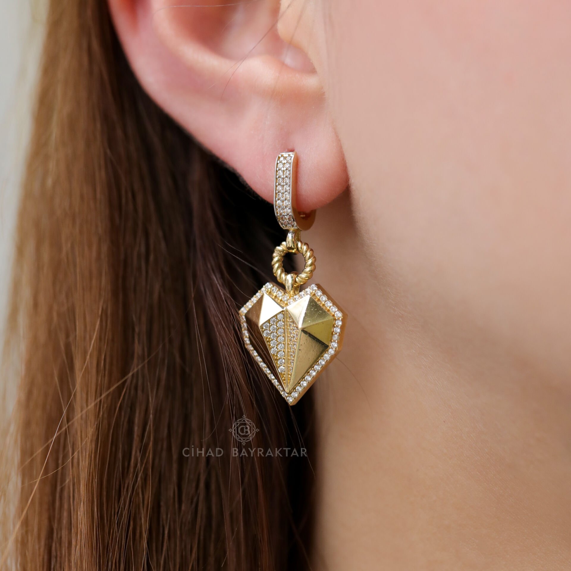 ÇağlaxEma Altın Küpe