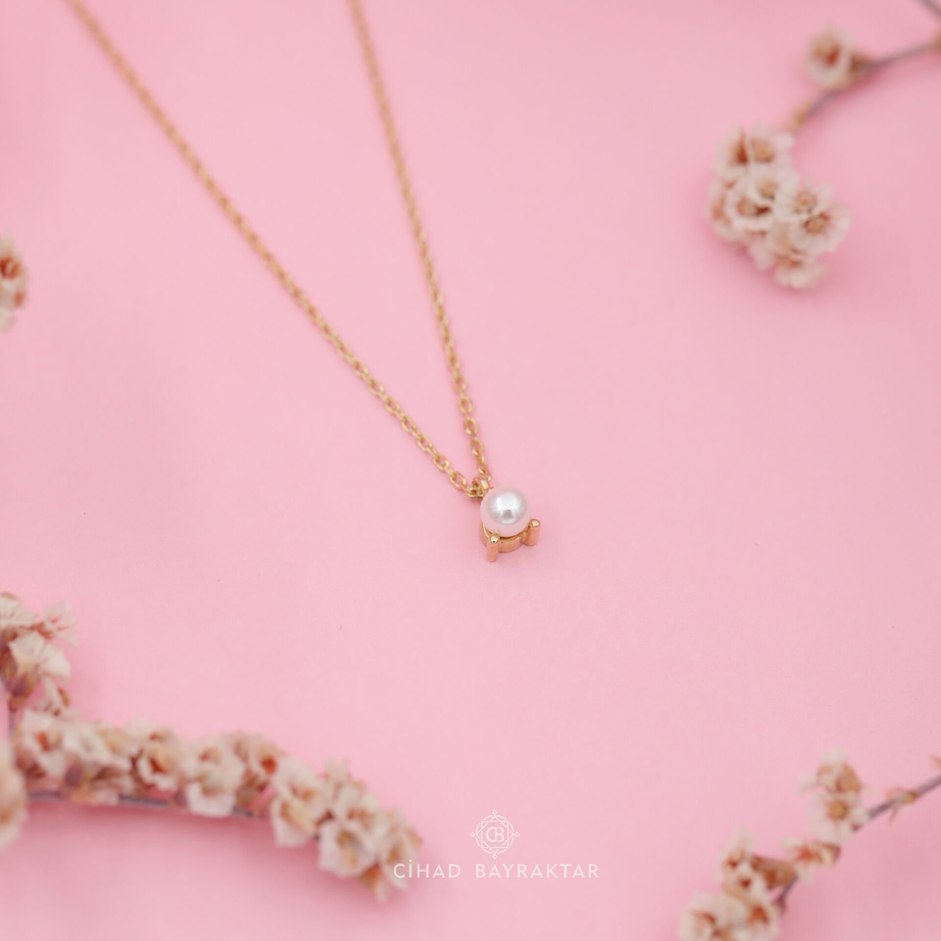 Mini İnci Altın Kolye