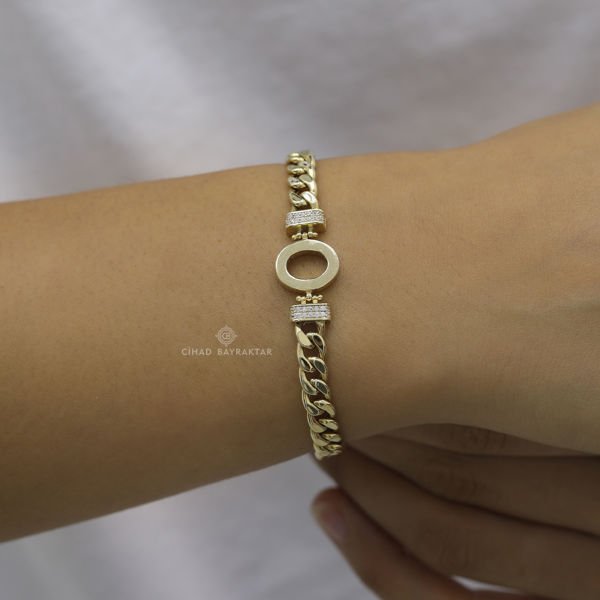 O Harf Zincir Bileklik