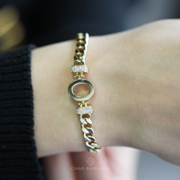 O Harf Zincir Bileklik