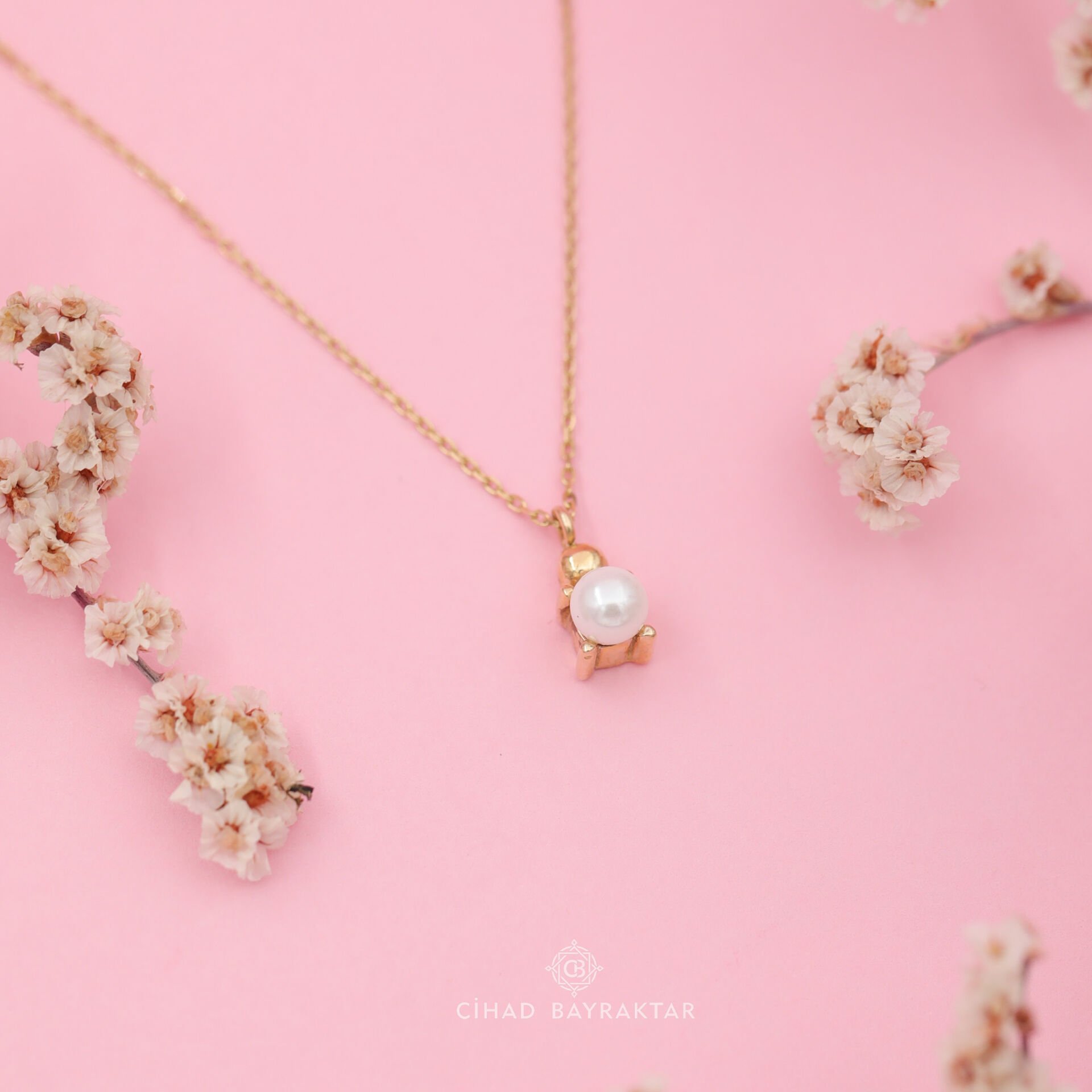 Mini İnci Altın Kolye