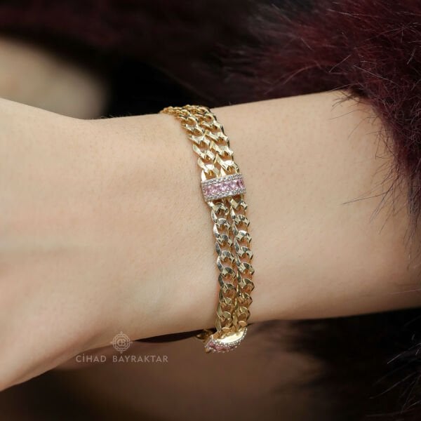 Ema Taşlı Zincir Bileklik