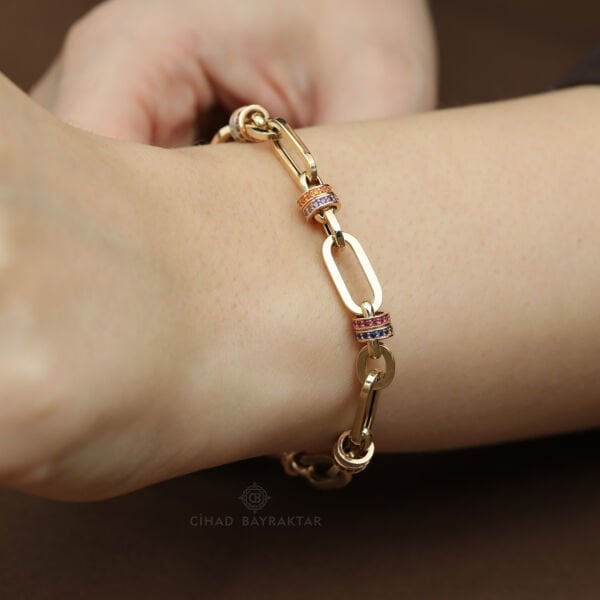 Cetaş Renkli Taş Bileklik