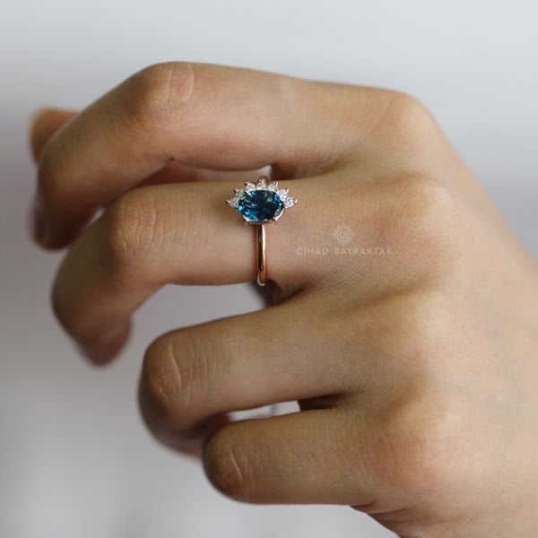 London Blue Pırlanta Yüzük