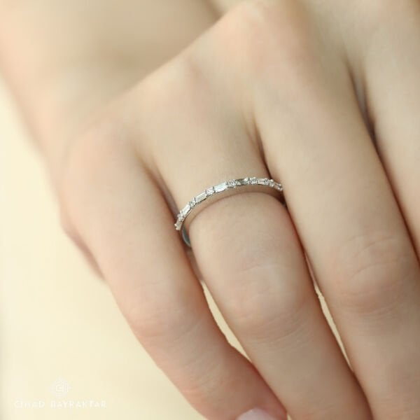 0,24 Ct. Yarımtur Pırlanta Yüzük