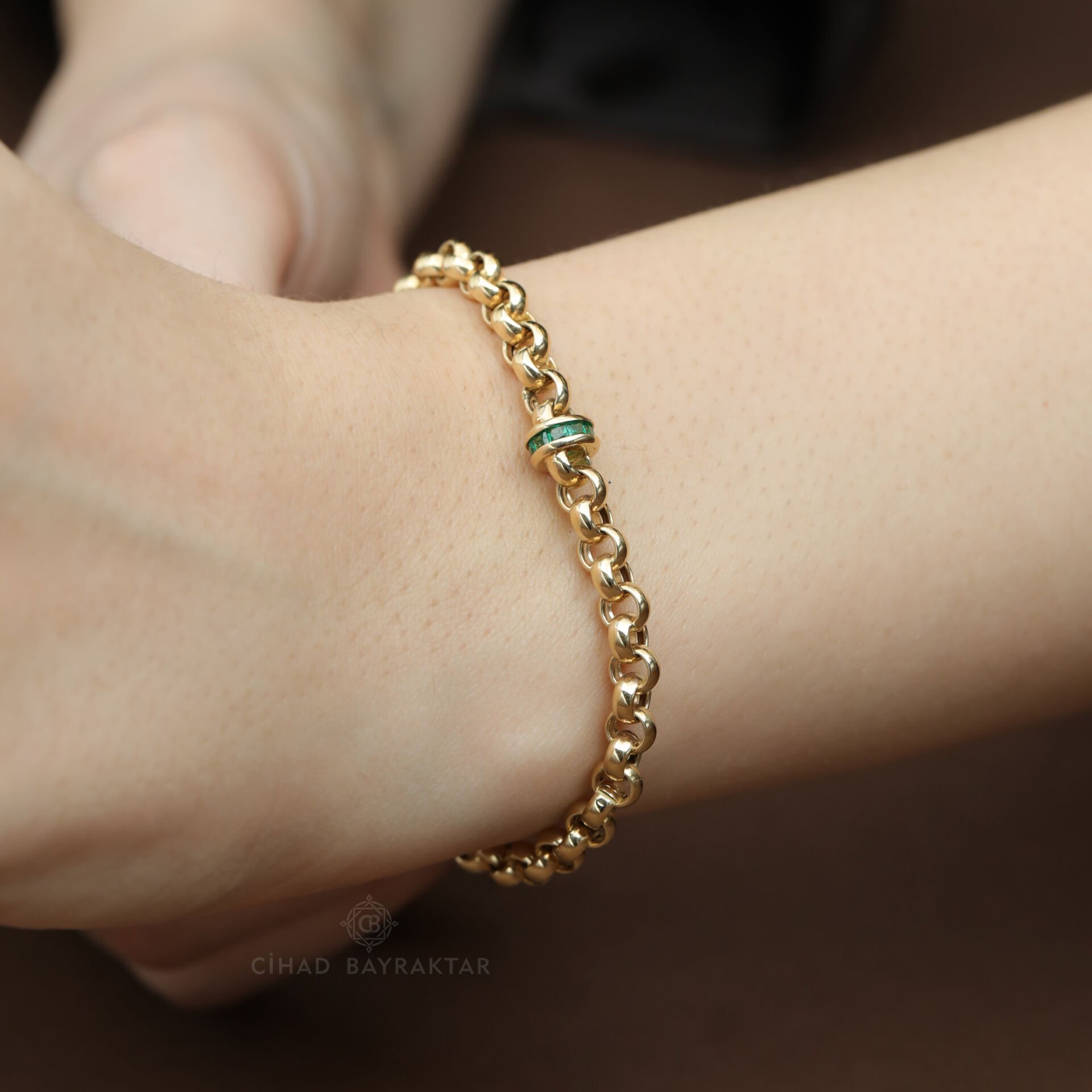 Cetaş Taşlı Altın Bileklik