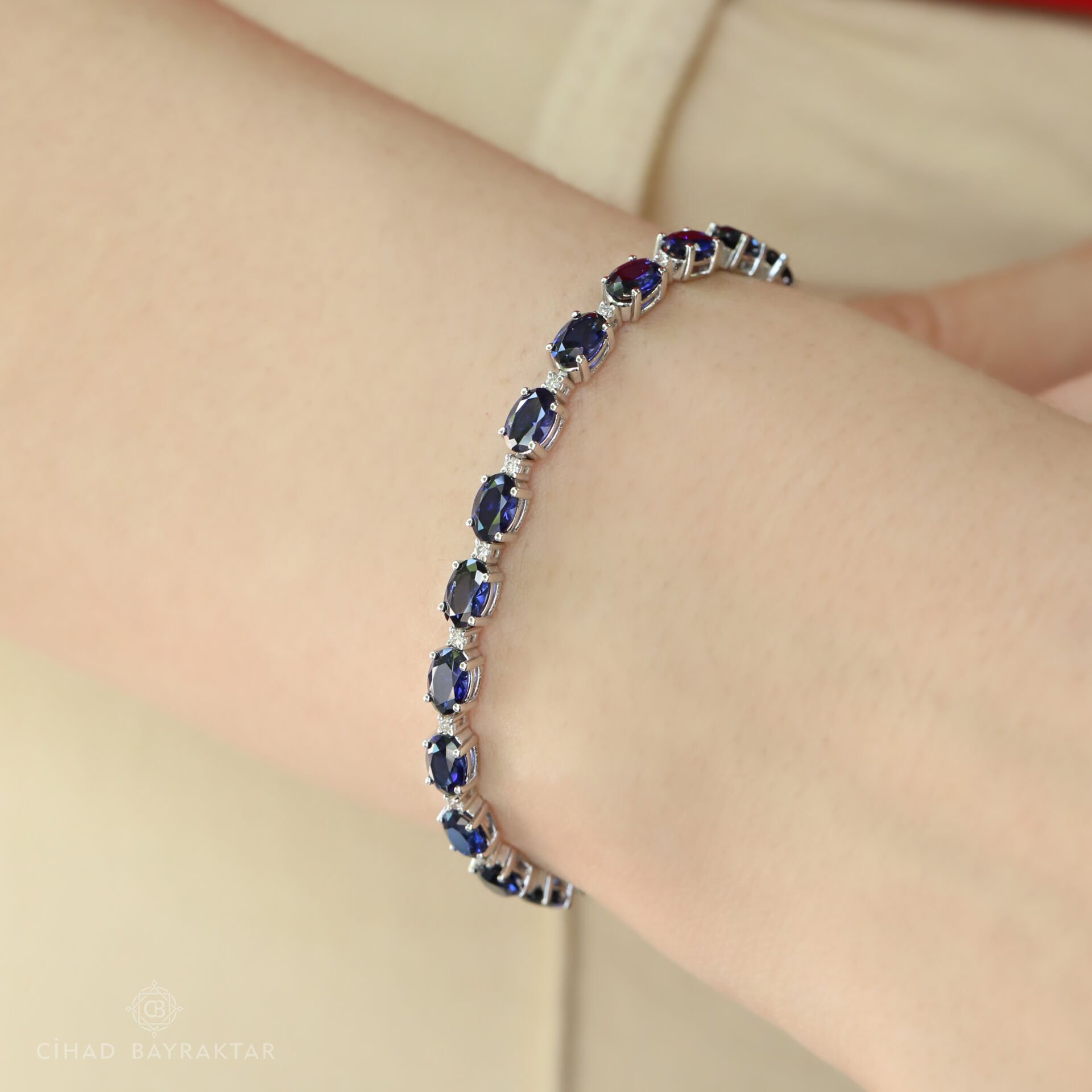 11,71 ct Safir Pırlanta Bileklik