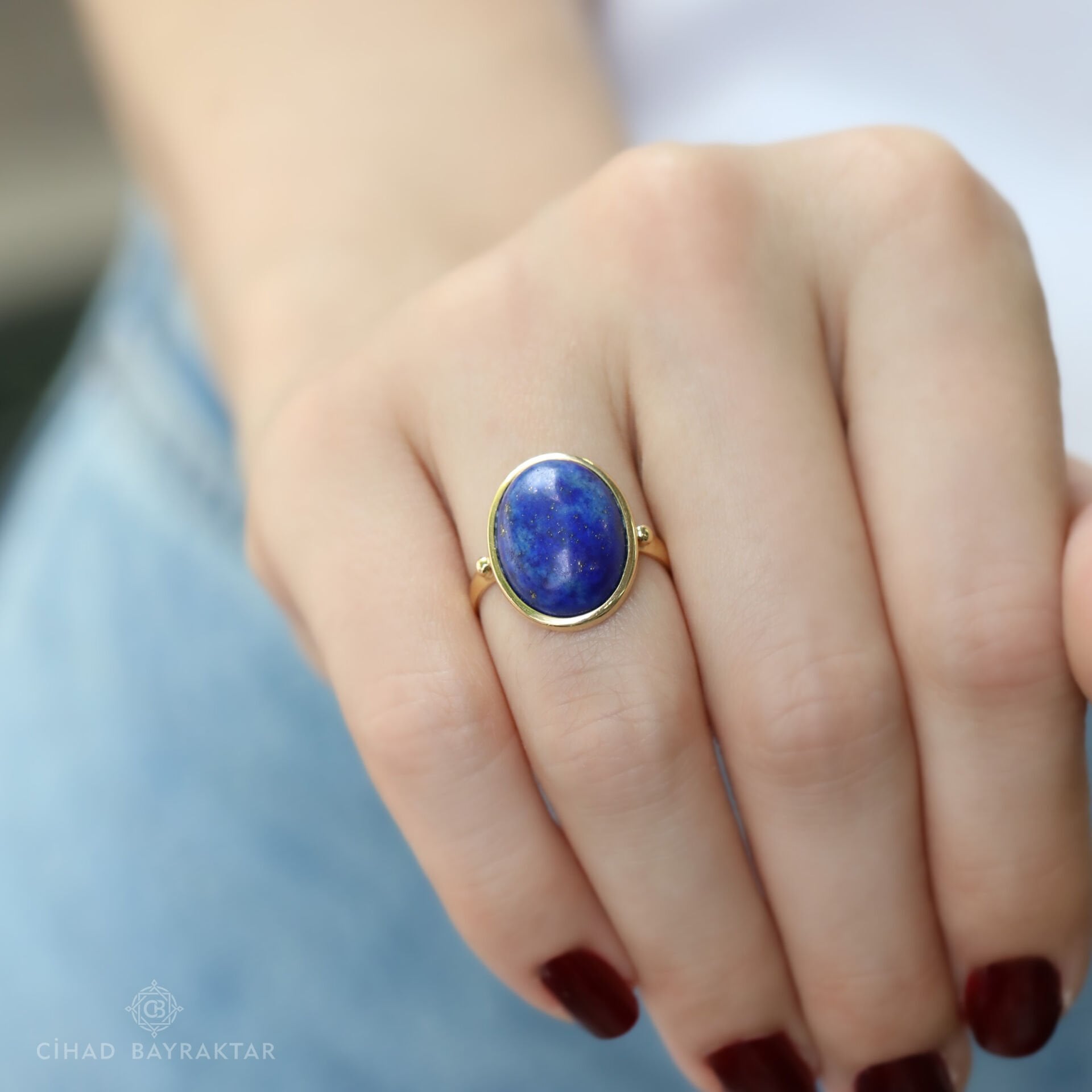 Lapis Lazuli Altın Yüzük