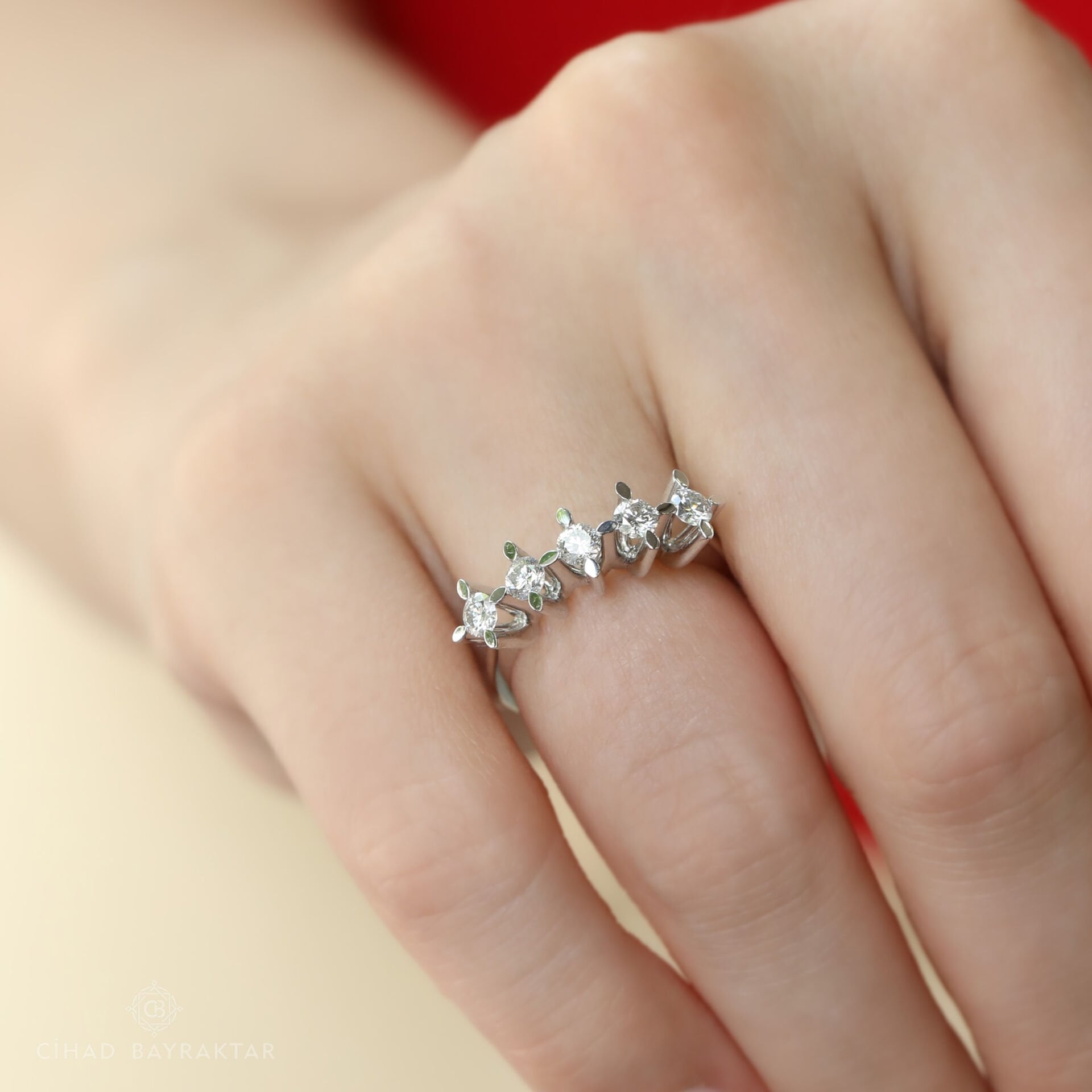 0,61 ct Pırlanta Beştaş Yüzük