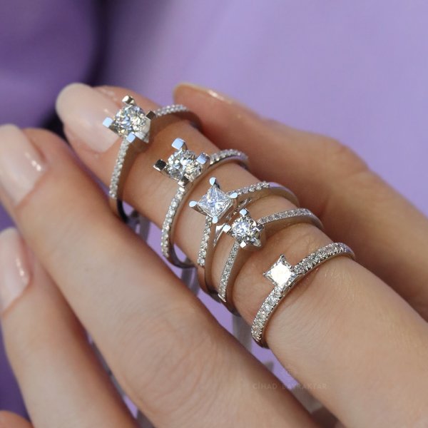0,49 Ct.Tektaş Pırlanta Yüzük