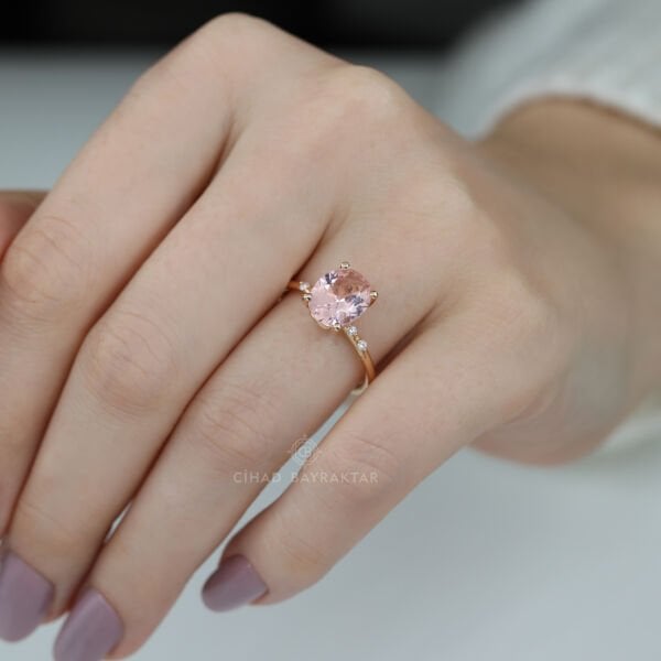 Vintage Morganite Pırlanta Yüzük