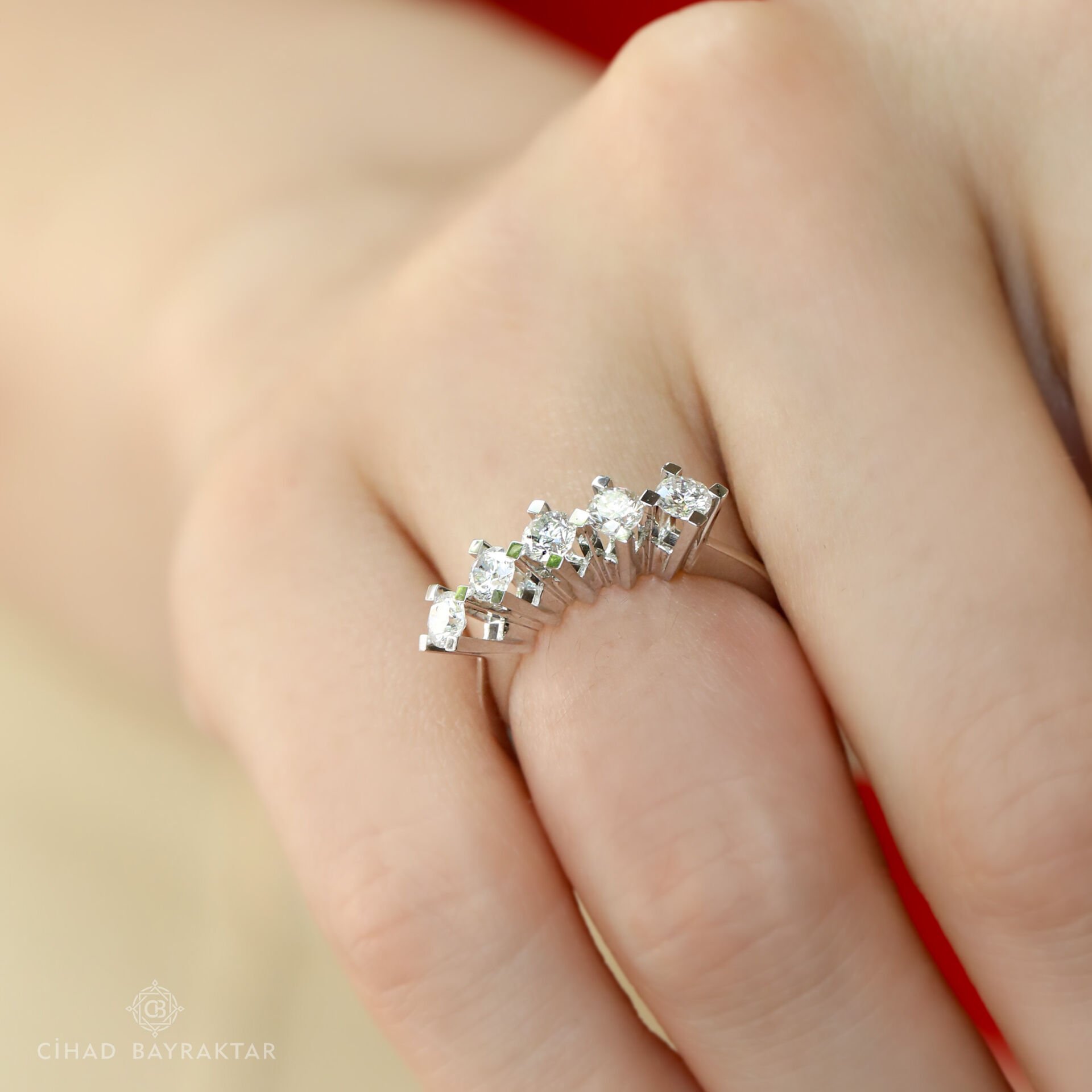 0,80 ct Pırlanta Beştaş Yüzük