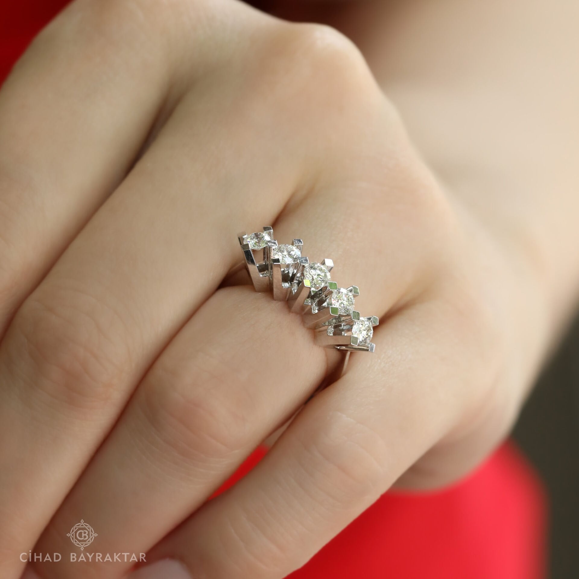 0,85 ct Pırlanta Beştaş Yüzük