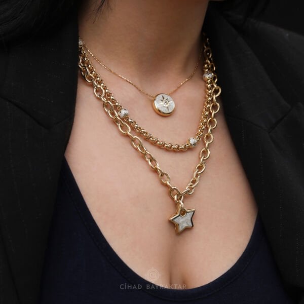 Cetaş Polaris Altın Kolye