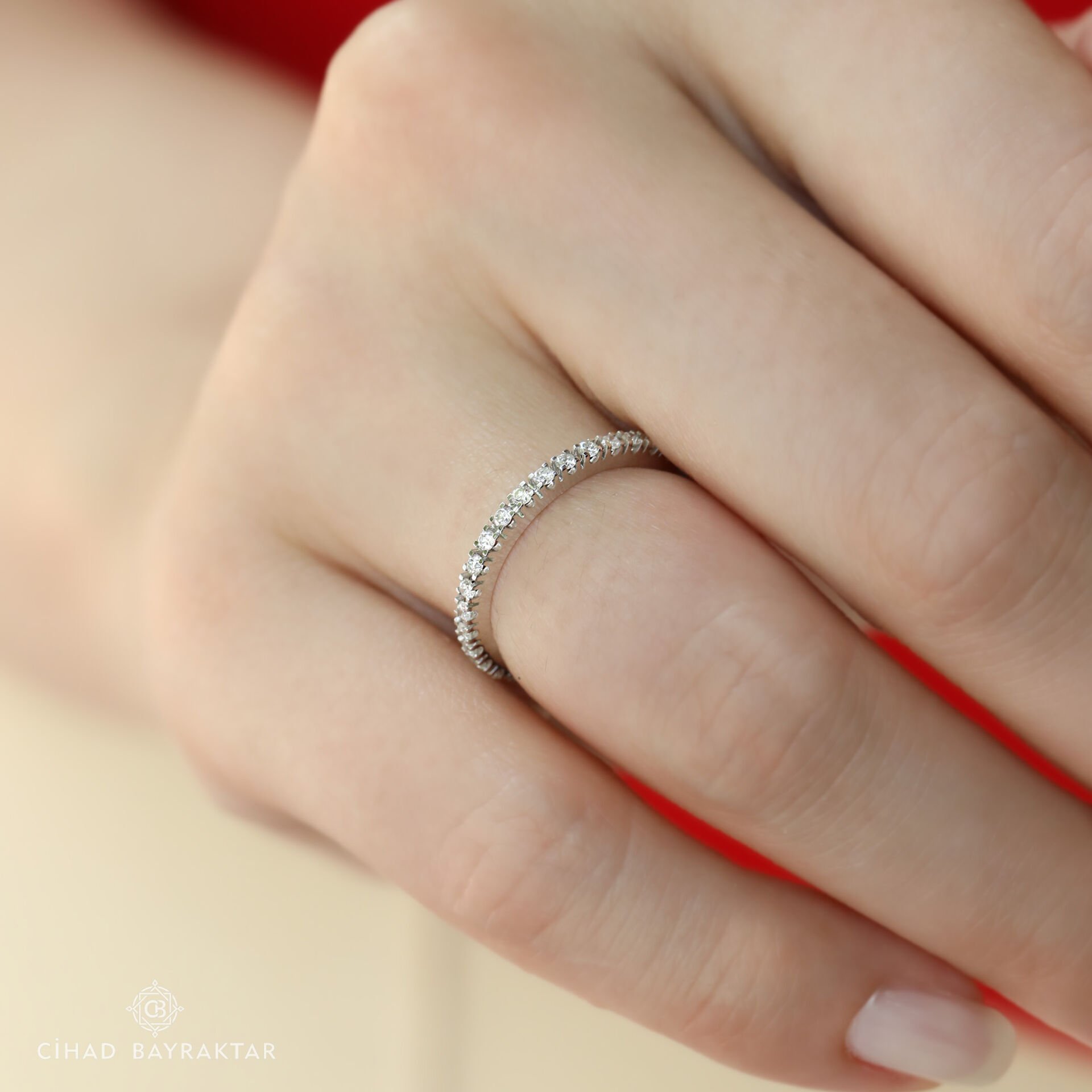 0.28 ct Pırlanta Yarım Tur Yüzük