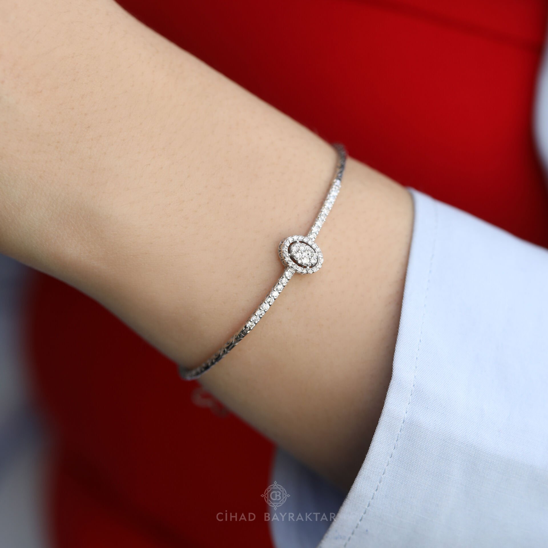 0,53 ct Oval Pırlanta Bileklik