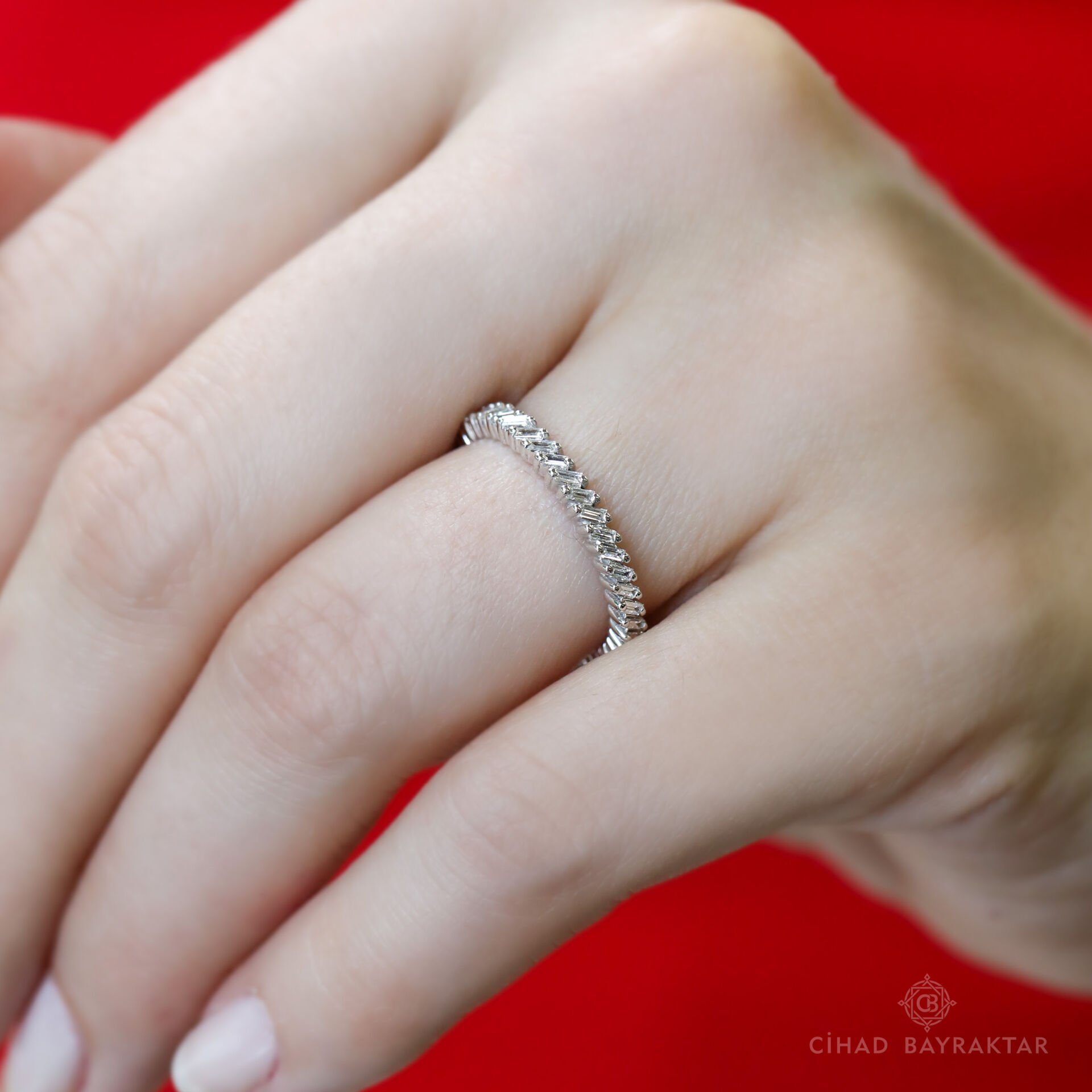 0.40 ct Pırlanta Baget Tamtur Yüzük